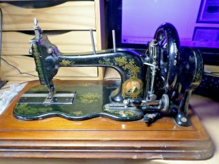 Antique Bradbury Fiddle Base Handcrank Sewing Machine Spares