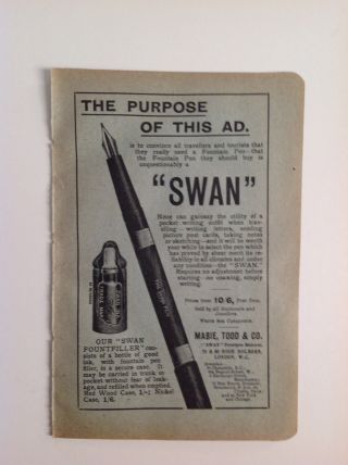 Mabie,  Todd & Co,  Swan Fountain Pen Makers,  London,  2 X Antique Adverts
