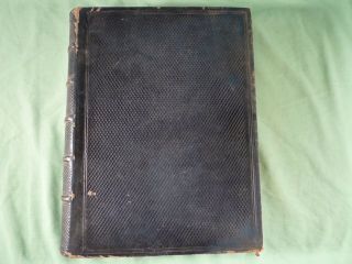 Antique Leather Bible : Shropshire Coal & Ironmasters Prize 1865