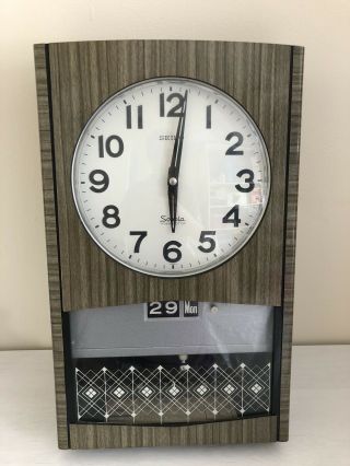 Seiko Sonola Transistor Wall Clock Antique Collectible
