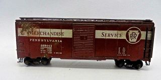 Craftsman Built Ho Metal & Wood Weathered Prr " Merchandise Service " Boxcar Nores