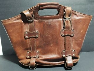 Authentic Vintage Saddleback Leather Company Classic Large Tote Bag Look Gift