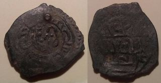 Rare Islamic Copper Double Mangur Coin/ottoman Empire Turkey Istambul