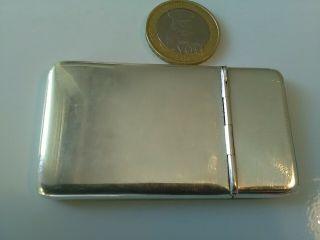 Victorian Patent Silver Calling Card Case By Sampson Mordan & Co London 1897
