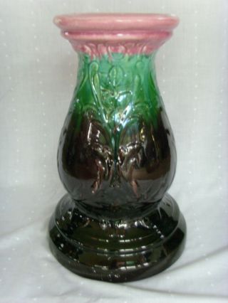 Antique Weller Art Pottery Jardiniere Pedestal 16¾” High
