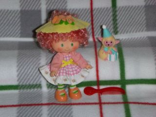 Vintage Strawberry Shortcake Party Pleaser Peach Blush Doll With Melonie Belle A