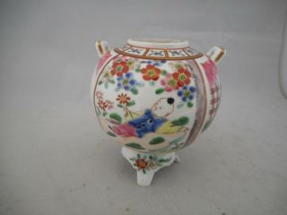 Chinese Or Japanese Porcelain Famille Rose Censer Or Koro