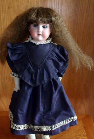 Antique Floradora Doll A - 01/2 - M Made In Germany 19 " Leather Body