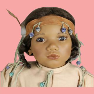 Vintage 26 " Annette Himstedt Takumi Native American Doll