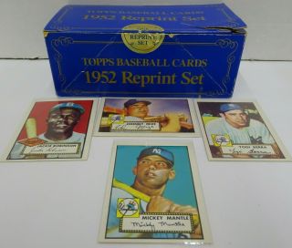 1983 Topps 1952 Topps Baseball Reprint Factory Complete Set