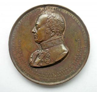 Austria Bronze Medal General Radetzky Awarded Order Of The Golden Fleece 1849