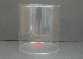 Coleman Lantern Globe For 220,  228 & Others Pyrex Glass Red Etched Logo