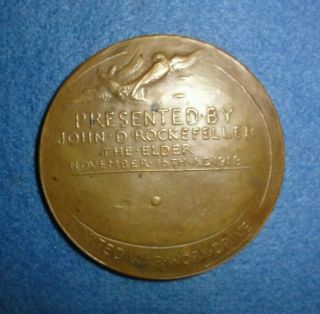 1918 American Golf Tournament Medal,  Presented By John D.  Rockefeller The Elder. 2