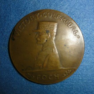 1918 American Golf Tournament Medal,  Presented By John D.  Rockefeller The Elder. 3