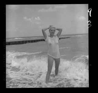 Bunny Yeager 50s Black & White Camera Negative Sea Siren Lisa Winters 2