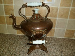 Antique Copper Samovar,  Kettle With Stand Restoration Project