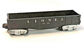 Vintage Lionel Lines Post War 1002 Black Gondola