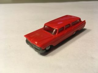 Vintage Eko Red Plymouth Wagon 1/88 Scale Plastic Ho Scale