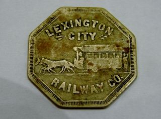 Lexington,  Ky - Lexington City Railway Co - Early Transit Token - Ky480a