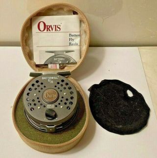 Vintage Orvis Battenkill 5/6 Fly Fishing Reel With Case As Found,