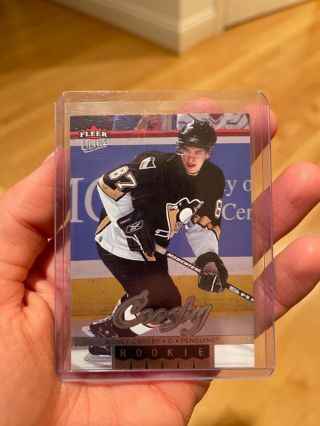 Sidney Crosby Fleer Ultra Rookie Hockey Card 2005 - 2006