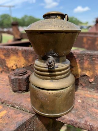 The Baldwin Lamp Miner’s Carbide Light Brass Antique John Simmons 2