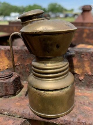 The Baldwin Lamp Miner’s Carbide Light Brass Antique John Simmons 3