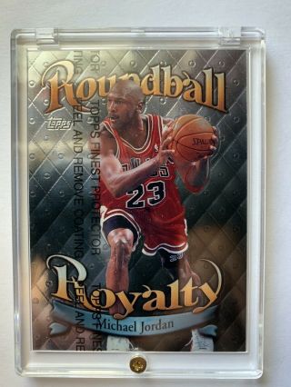 Michael Jordan 1998 Topps “ Roundball Royalty” W/ Protector Cover