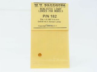 Ho Mv Products P/n182 Light Lenses Dia.  = 0.  180 " /4.  6 Mm Drill 15 (1 Amber Lens)