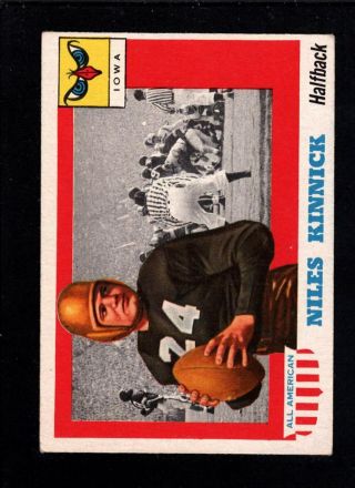 1955 Topps All American 6 Niles Kinnick Iowa (ex - Mt)