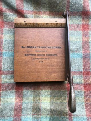 Antique No 1 Kodak Guillotine / Trimming Board
