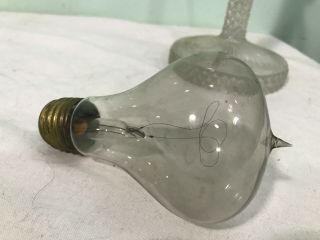 Antique Light Bulb Edison Mazda " Shelby " 4 " Tipped Mushroom 9