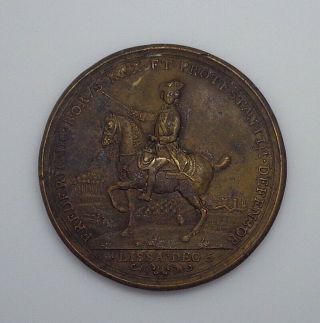 1757 Frederick Ii Of Prussia - Battles Of Rossbach And Leuthen Medal.