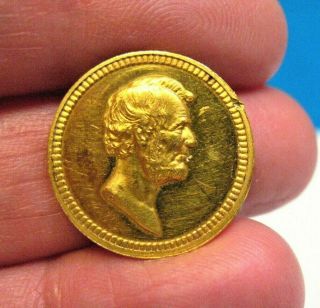 22 - 24k Gold Coin Token Abraham Lincoln Ulysses S.  Grant 2 Sided 4.  5 Grams
