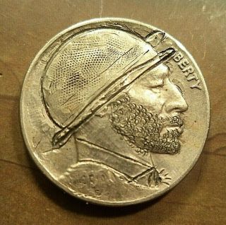 Us Buffalo Folk Art Hobo Nickel Coin 1930 Xf