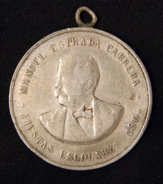 Guatemala Medal: Estrada Cabrera - Fiestas Escolares 1904