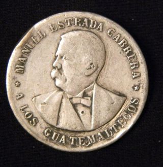Guatemala Medal: Exposicion Nacional 15 De Sept 1904 / Estrada Cabrera