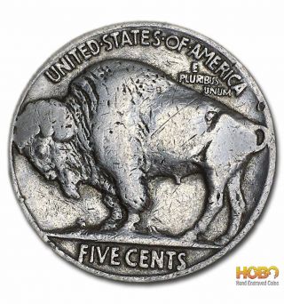 Hobo Nickel Coin 1936 Buffalo 
