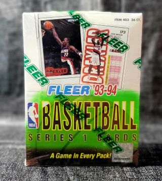 1993 - 94 Fleer Basketball Series 1 36 Packs Factory