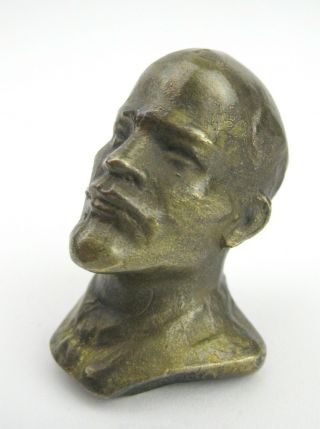 Lenin Bust Bronze Vintage Soviet Union Russia Ussr