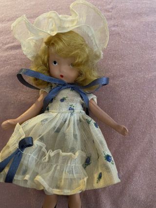 Vintage Nancy Ann Storybook Doll Little Miss Muffet 118 W/ Box