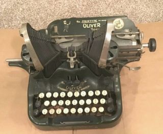 Rare Antique Oliver Printype Typewriter No.  9 Standard Visible Writer Chicago