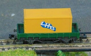 Db Low Sided Wagon With Container Load By Arnold N Gauge (9)