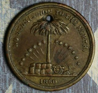 1860 Wealth Of The South Token Collector Coin.