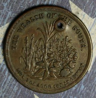 1860 WEALTH OF THE SOUTH TOKEN COLLECTOR COIN. 2