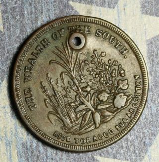 1860 WEALTH OF THE SOUTH TOKEN COLLECTOR COIN. 3