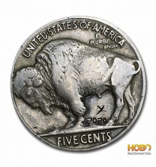 Hobo Nickel Coin 1934 Buffalo 