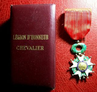 French National Order Of The Legion Of Honor Knight Silver & Gold Medal