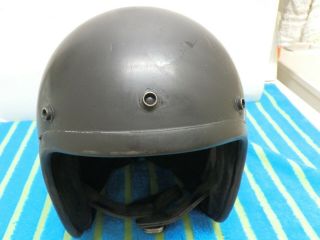 Vintage Old School 1975 Bell Magnum Motorcycle Helmet 7 1/4 Date 10 - 75