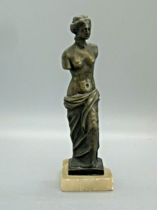 Antique Vienna Austrian Bronze Of Venus Of Milos Statue Sculpture Austria Signed